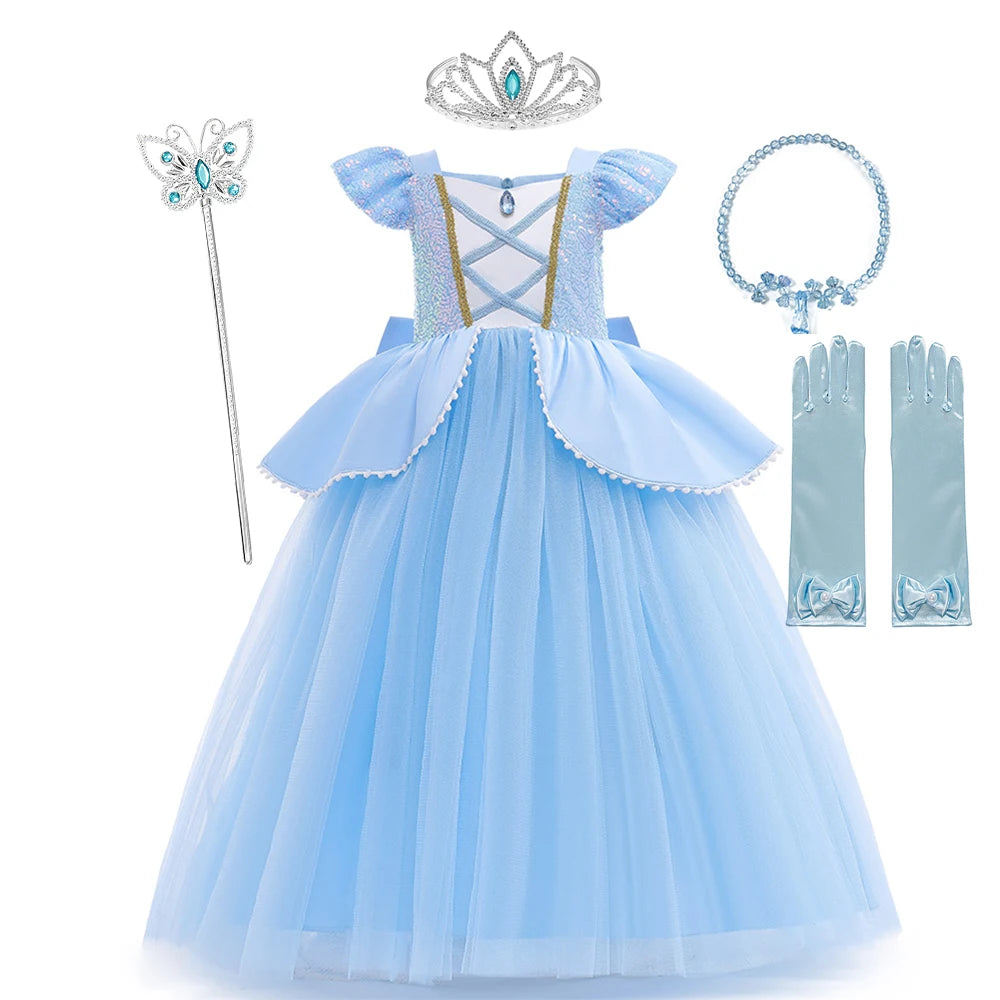 Prinzessinnen-Ballkleid für Mädchen – Cinderella-Kostüm