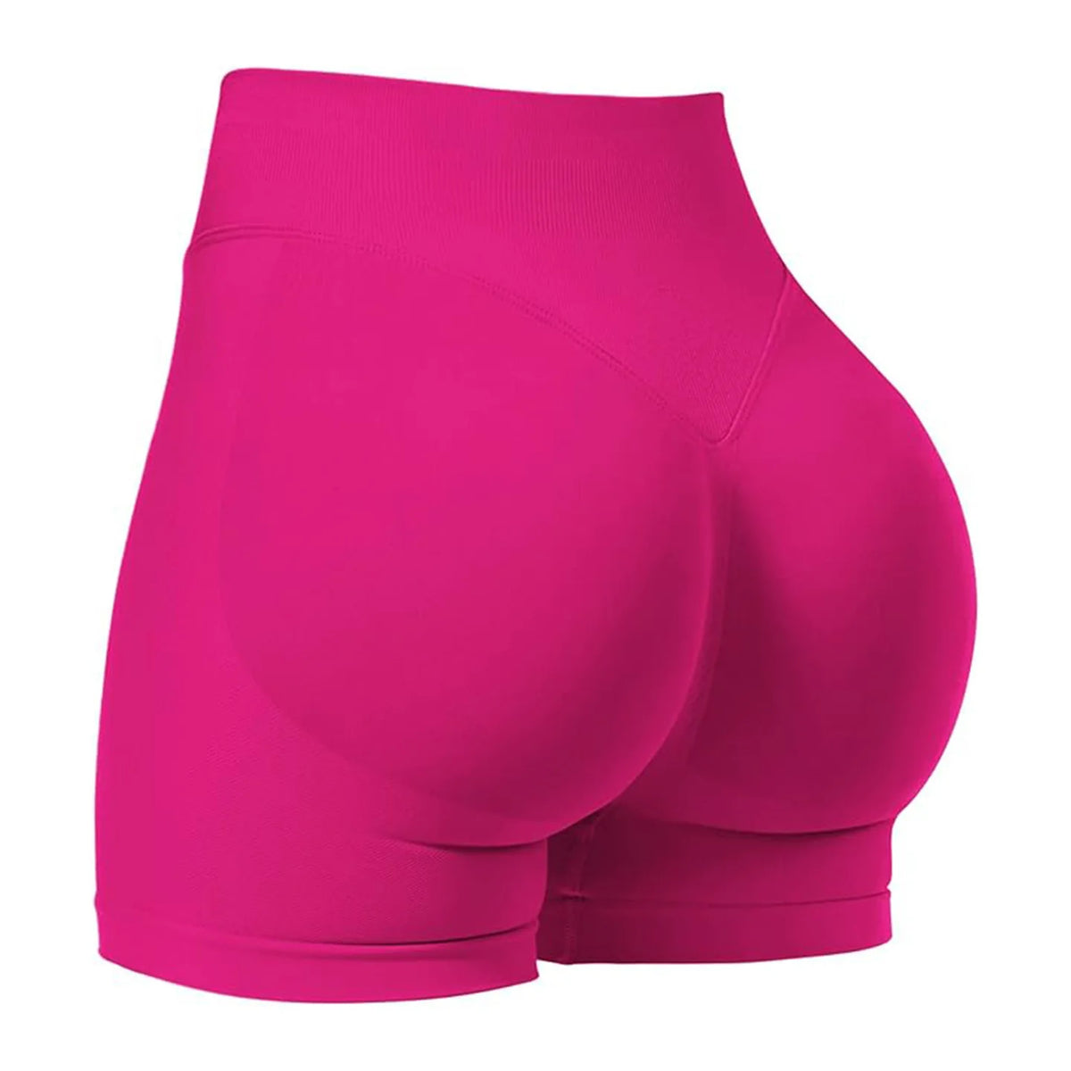 Pantaloncini da yoga a vita media con tre pannelli da donna, compressione moderata per controllo addominale e effetto push-up, pantaloncini sportivi sexy da 3 pollici per glutei a pesca