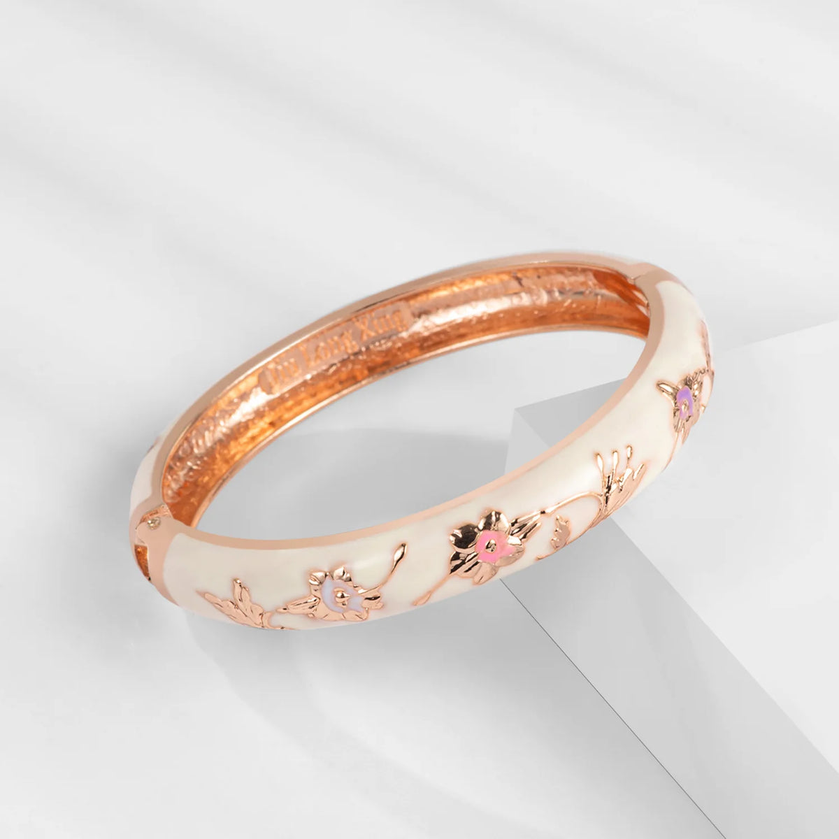 Double Enamel Bangle Bracelet Set
