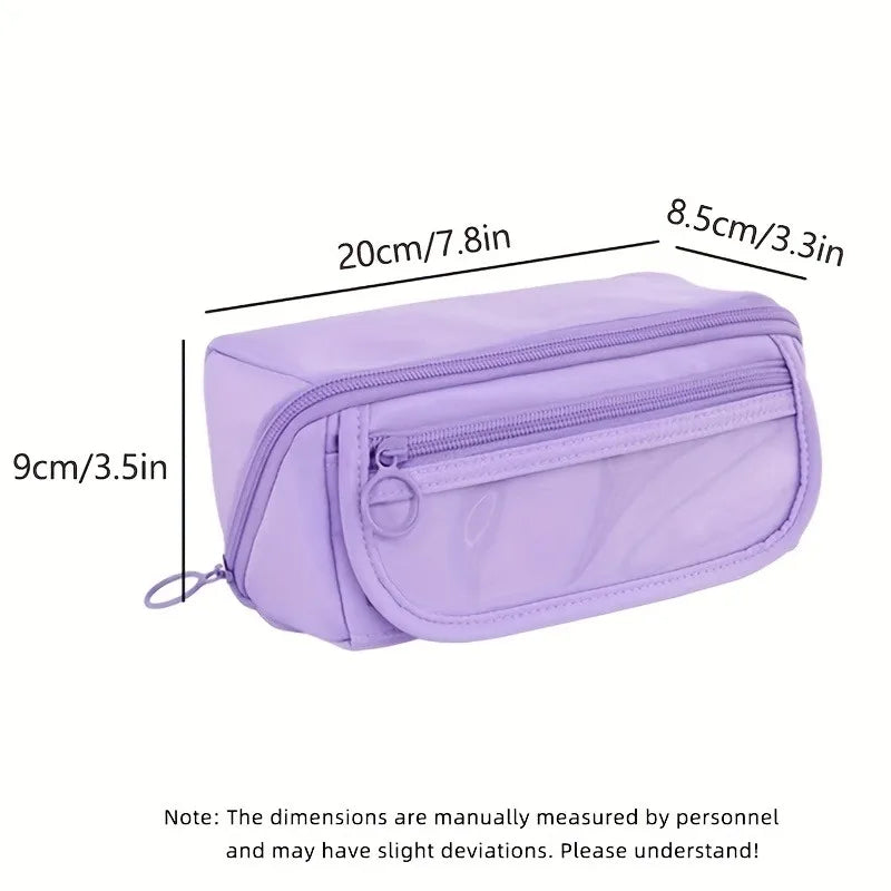 Multi-Compartment Pencil Case Organizer