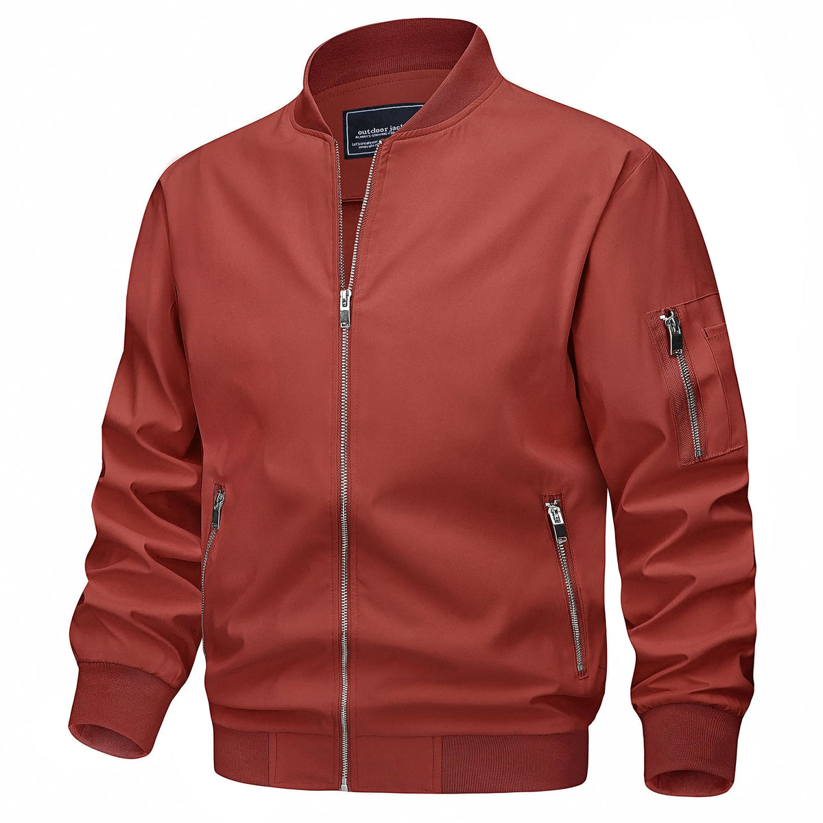 Men's Lightweight Daily Jacket – Windproof, Zip Pockets