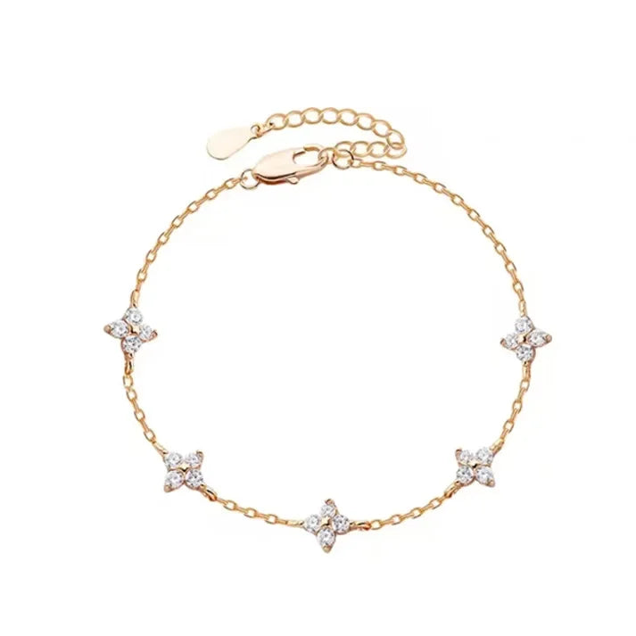 Four-Leaf Crystal Jewelry Set