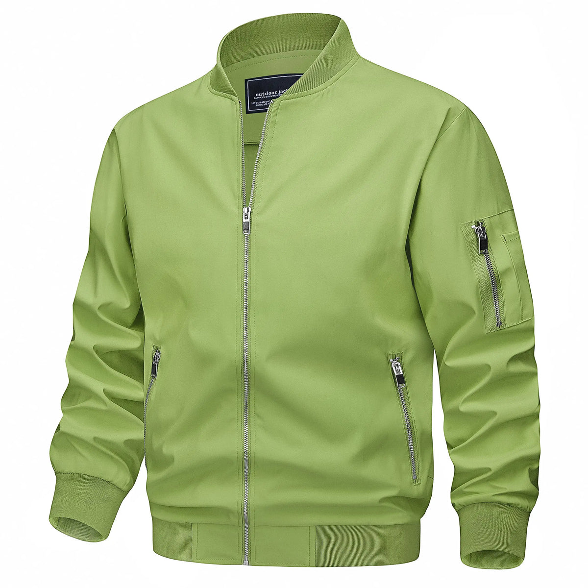 Men's Lightweight Daily Jacket – Windproof, Zip Pockets