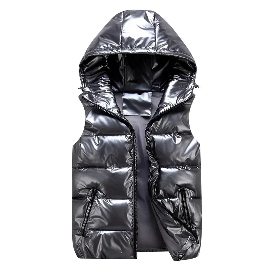 Men's Winter Hooded Padded Vest – Waterproof
