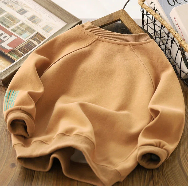 Boys' Letter Print Sweatshirt – Long Sleeve