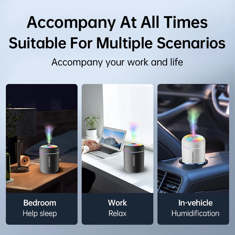 180ML Mini USB Humidifier with Night Light