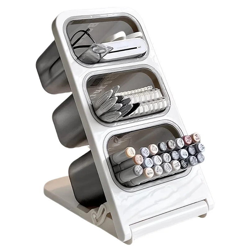 Large Capacity Desk Organizer Pen Holder