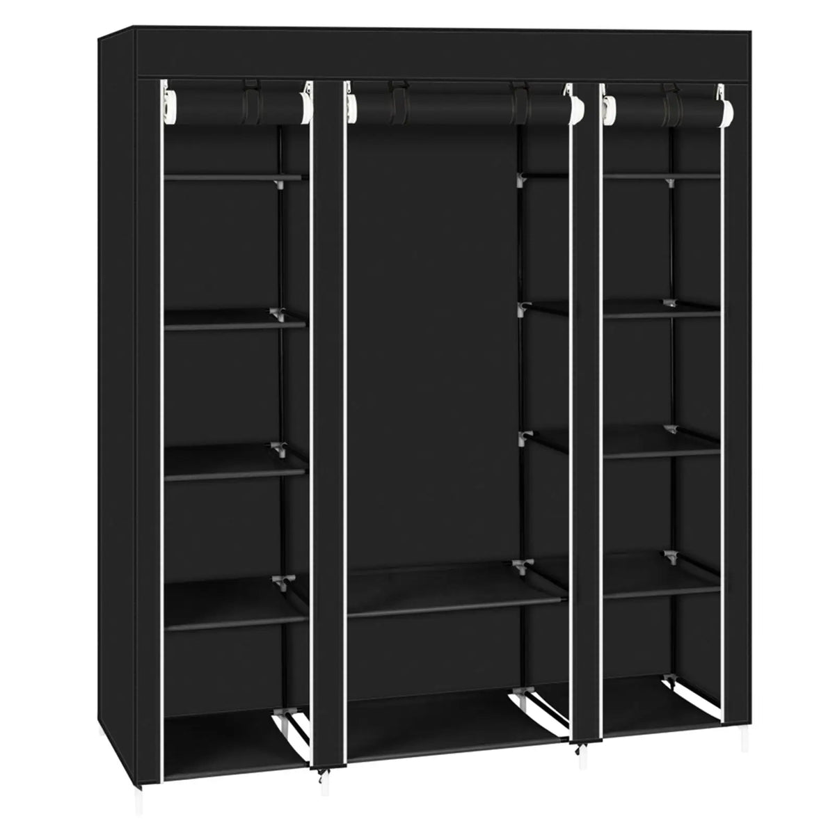 Tragbarer Stoffkleiderschrank, 69 Zoll