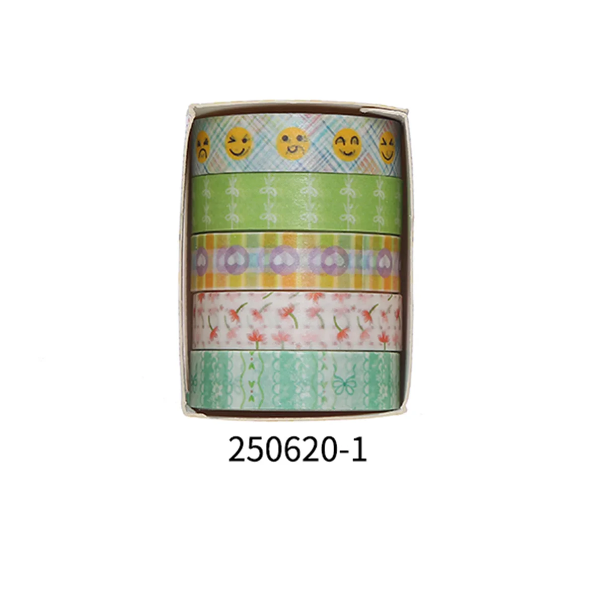Romantic Flower Washi Tape (5 Rolls)