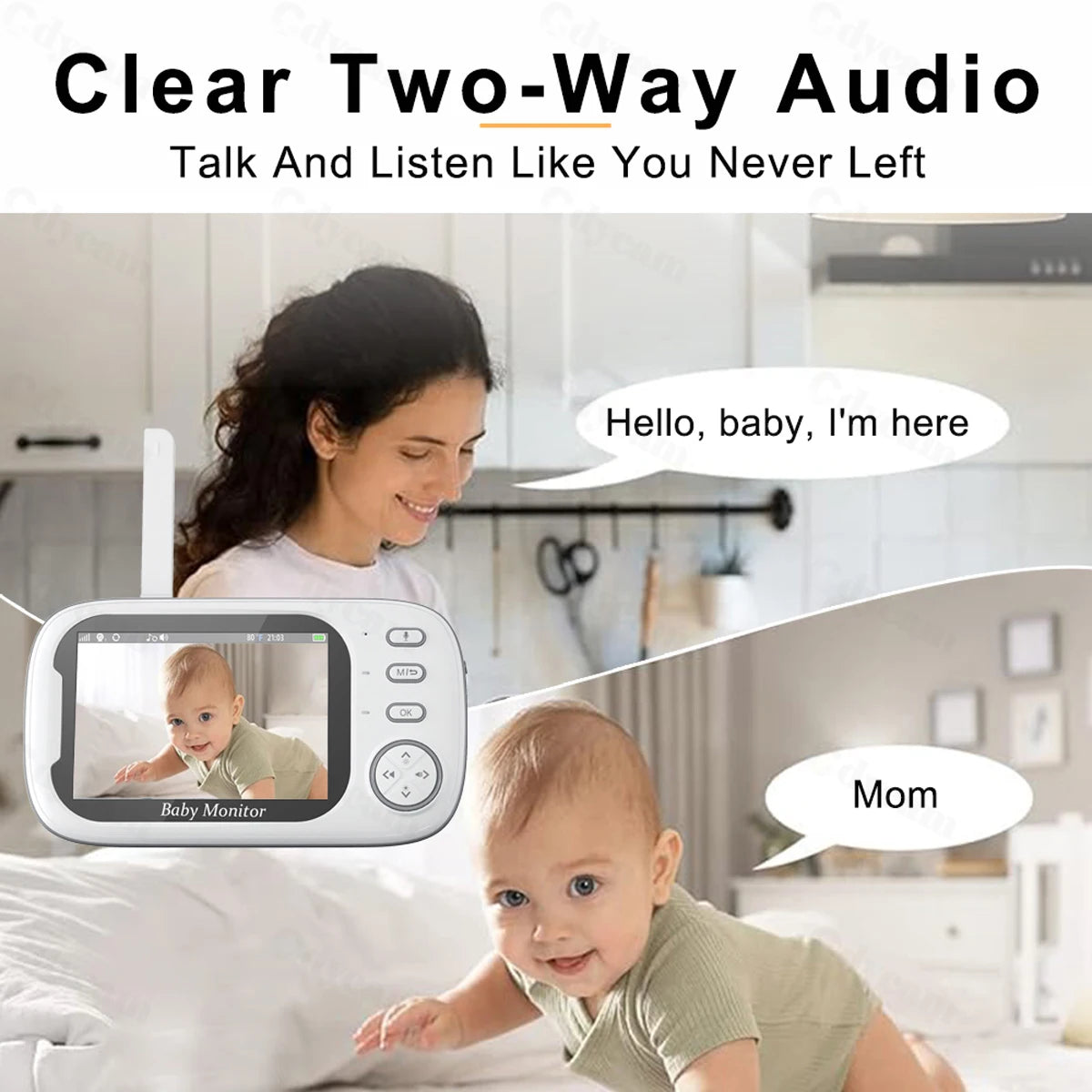 Video Baby Monitor with Night Vision