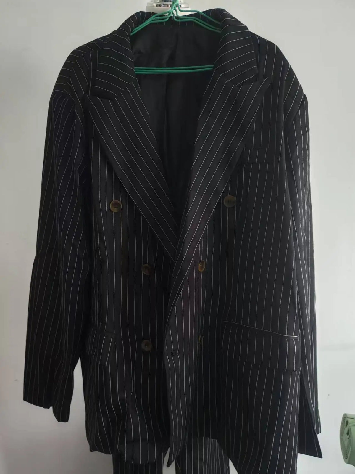 Brown Striped Two-Piece Suit
