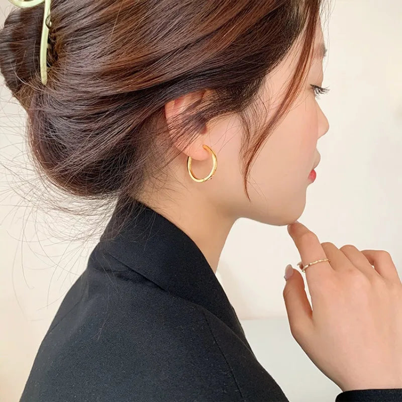 Classic Round Hoop Earrings