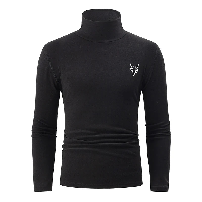 Men's Turtleneck Long Sleeve Shirt – 1/2 Pack