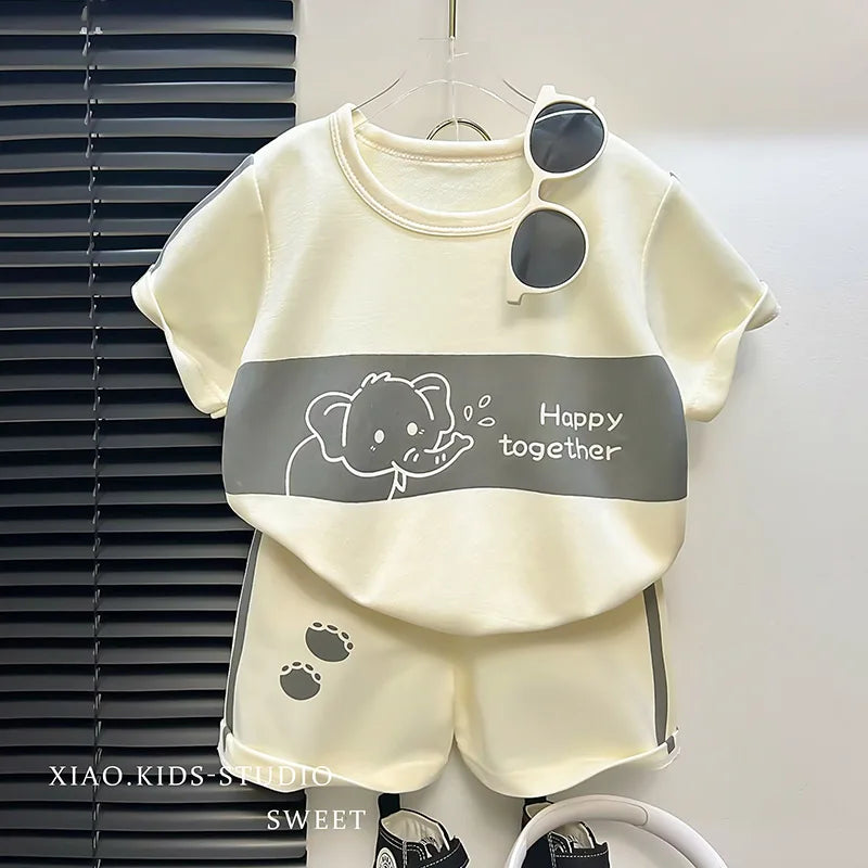 2-teiliges Set für Kinder: T-Shirt & Shorts – Kurzarm