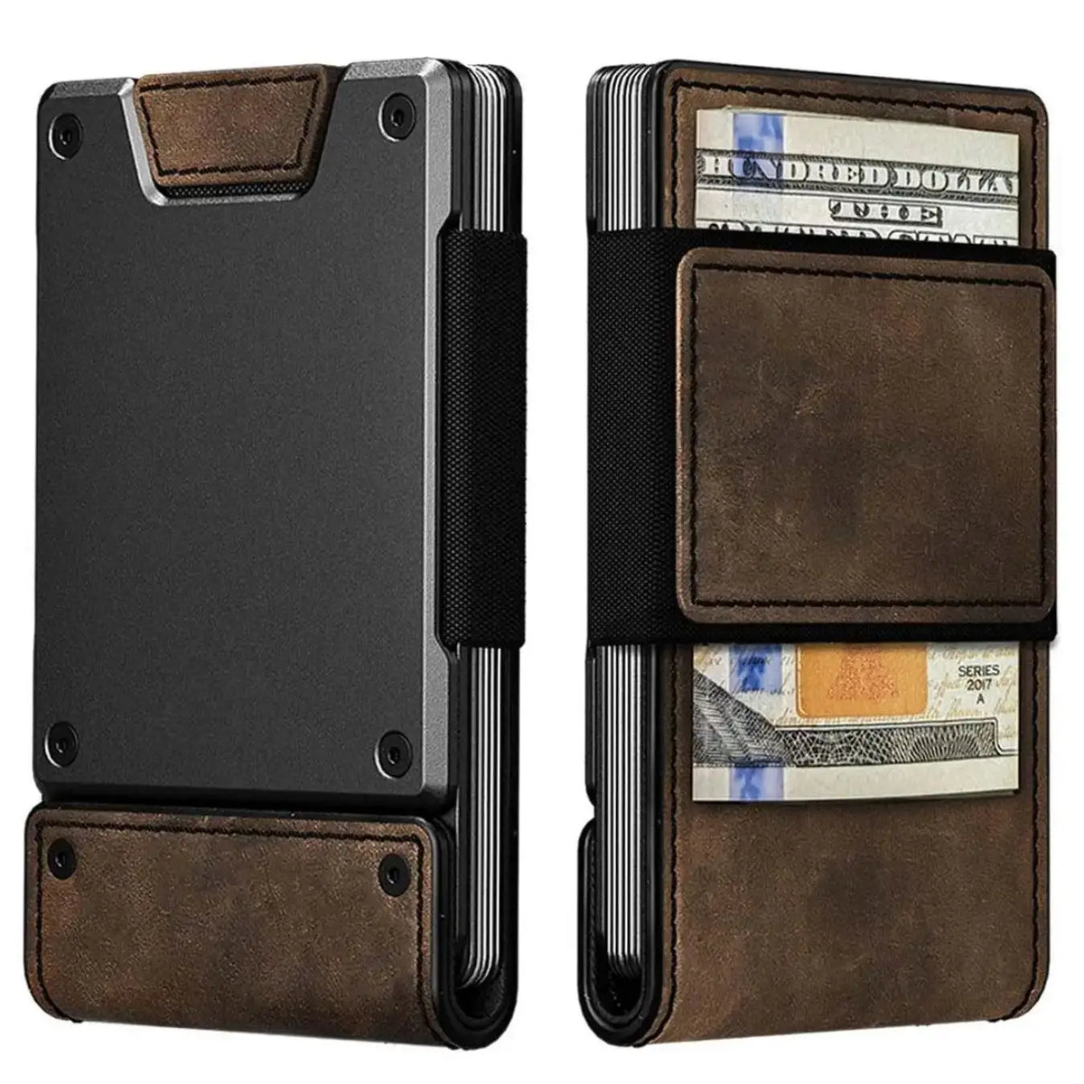 Men's RFID Blocking Pull-Out Leather Wallet