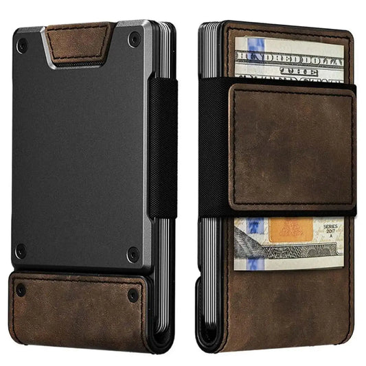 Men's RFID Blocking Pull-Out Leather Wallet