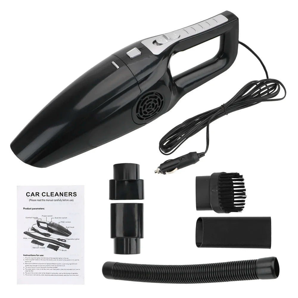 Handheld 120W Car Vacuum Cleaner with 5M Cable (12V)