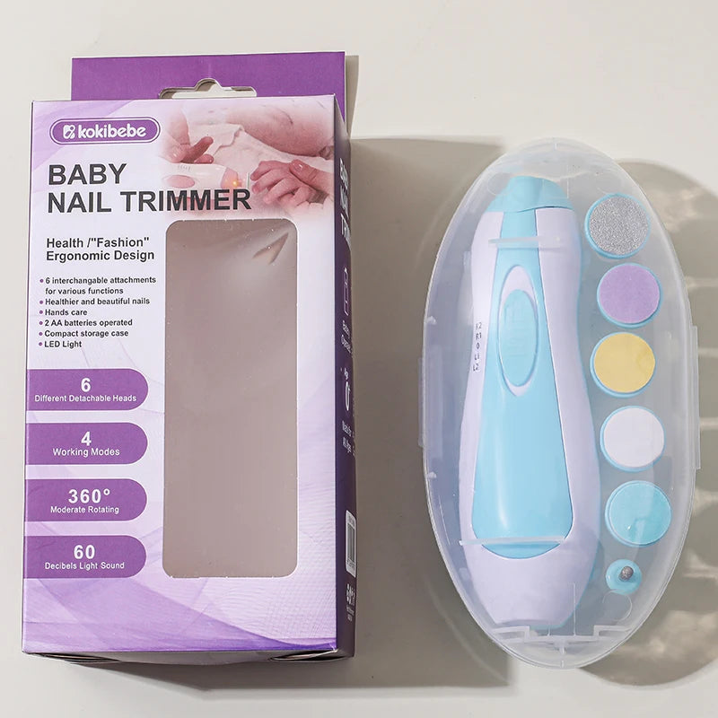 Electric Baby Nail Trimmer with LED Light
