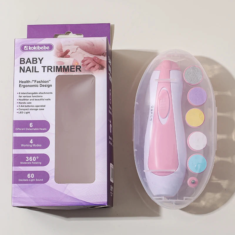 Electric Baby Nail Trimmer with LED Light