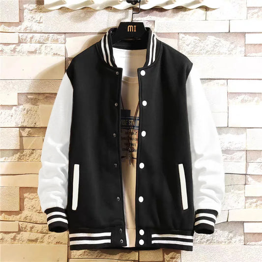 Unisex Oversized Baseball Jacket – Loose Fit