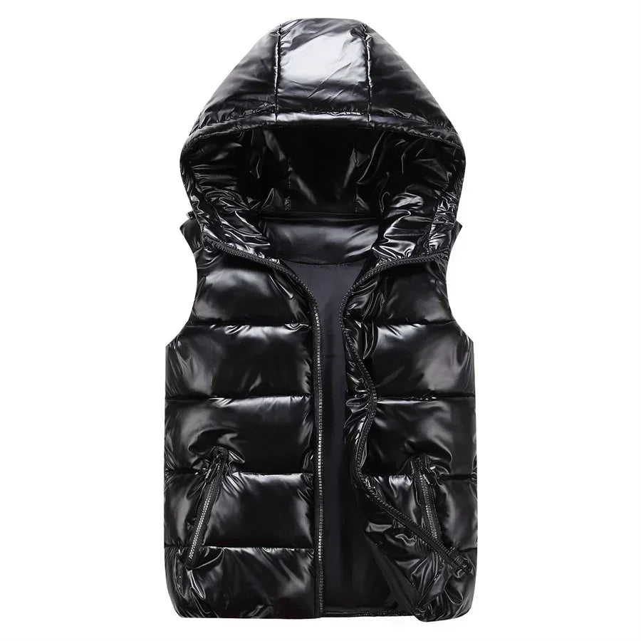 Men's Winter Hooded Padded Vest – Waterproof