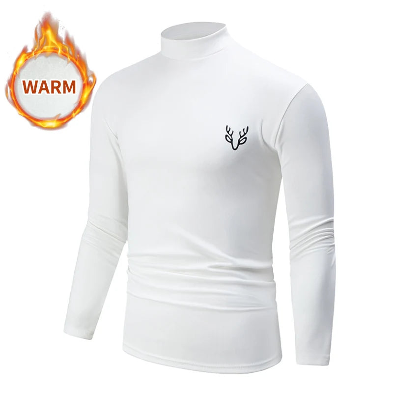 Men's Turtleneck Long Sleeve Shirt – 1/2 Pack