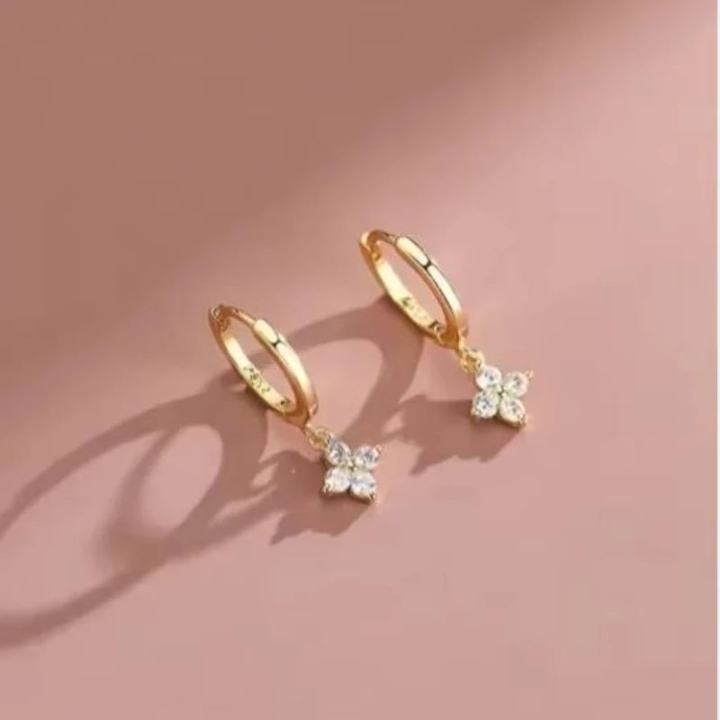 Four-Leaf Crystal Jewelry Set