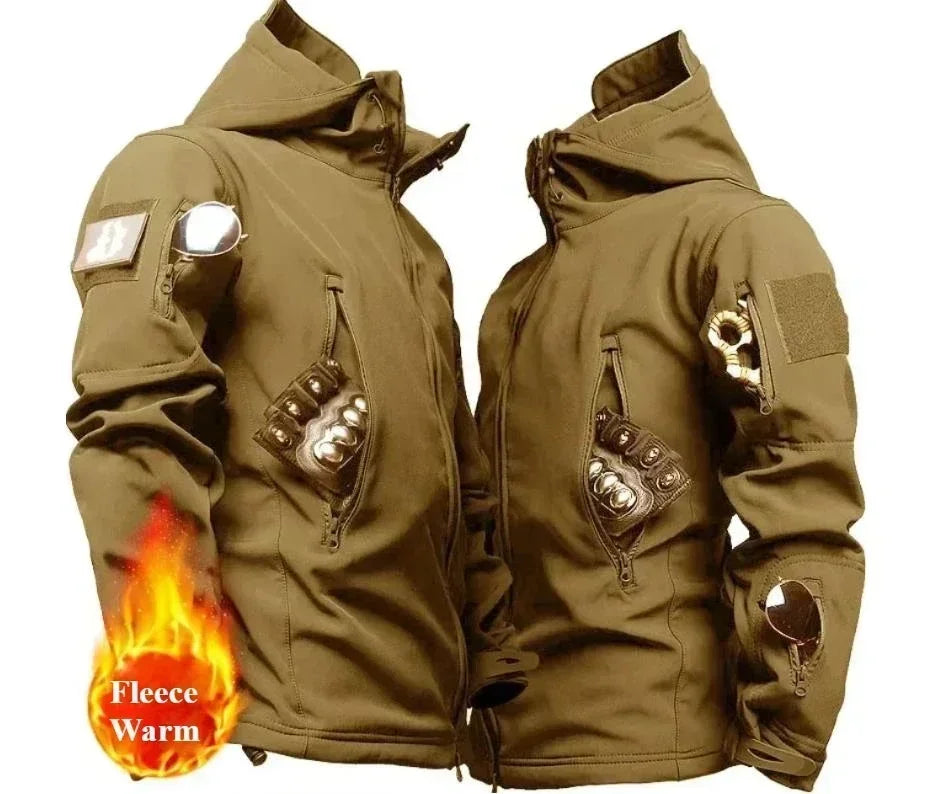 Men's Winter Soft Shell Tactical Set – Windproof, Waterproof