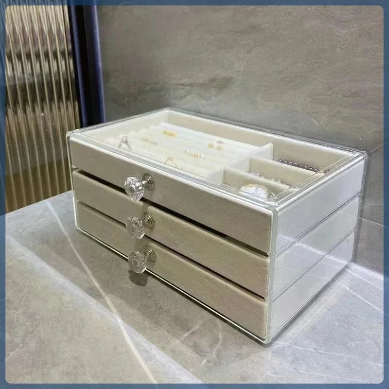 3-Drawer Jewelry Storage Box