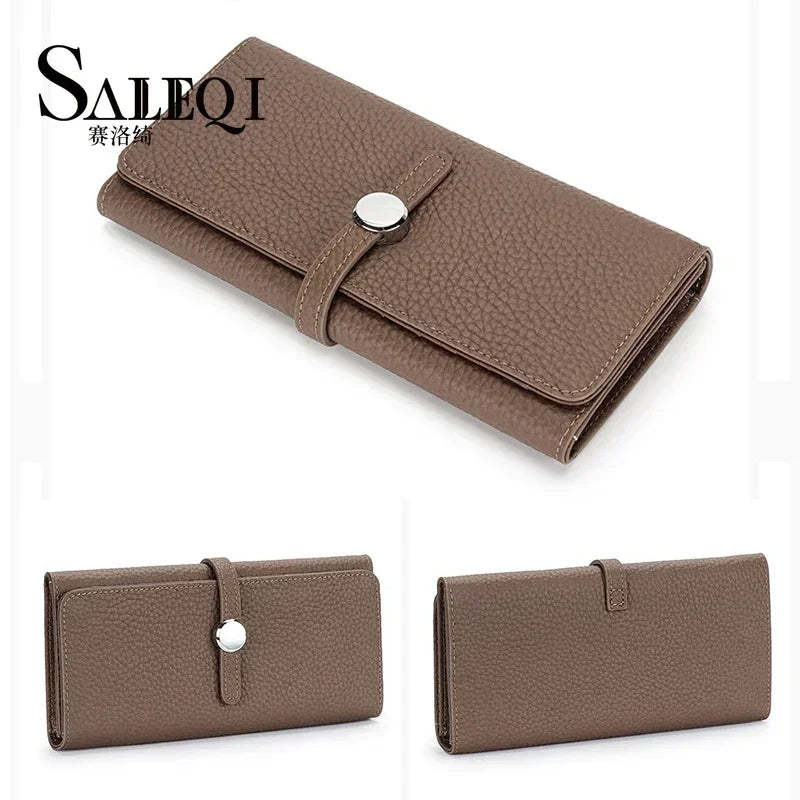 Women's Genuine Leather Long Clutch Wallet