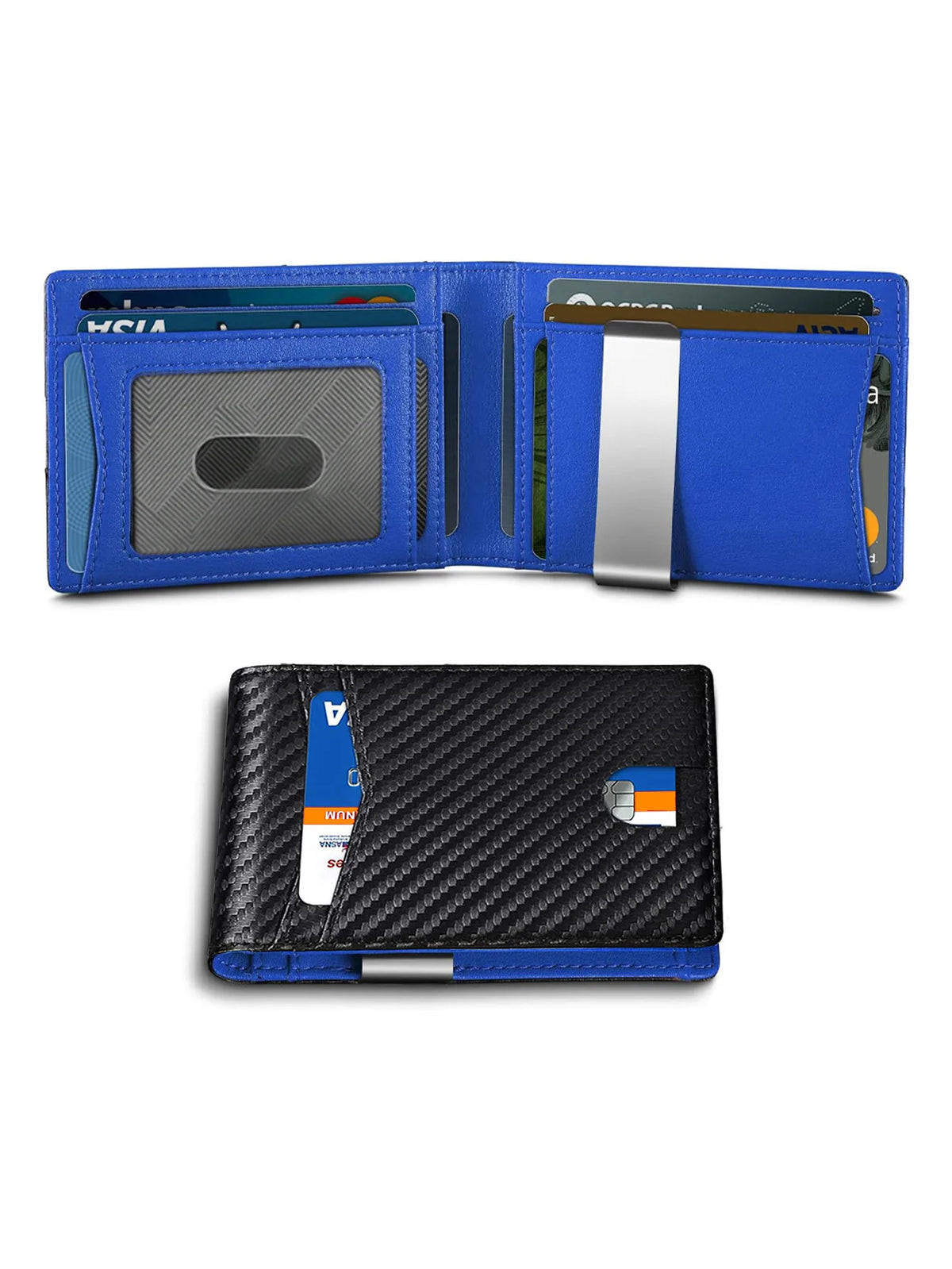 Men's Carbon Fiber RFID Bifold Wallet