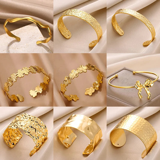 Vintage Flower Cuff Bracelet