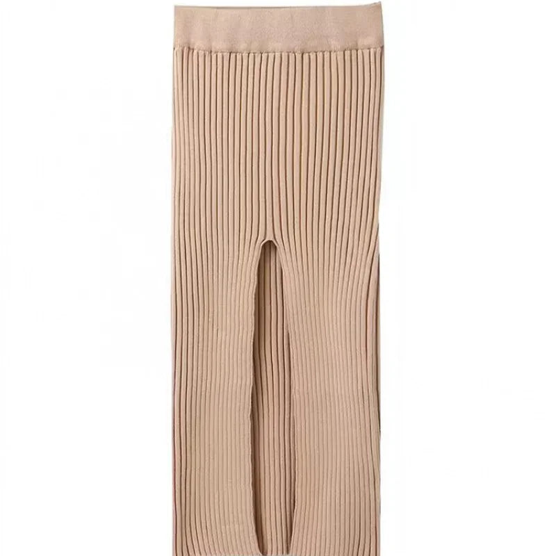 Women's Slim Fit Knitted Dress – High Waist