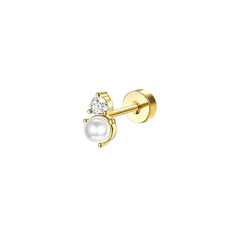 Surgical Steel Flat Back Earrings