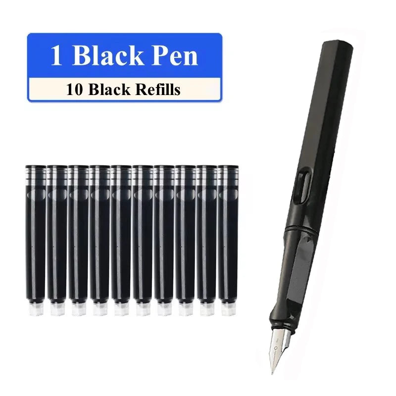 Fountain Pen Set with Ink Refills