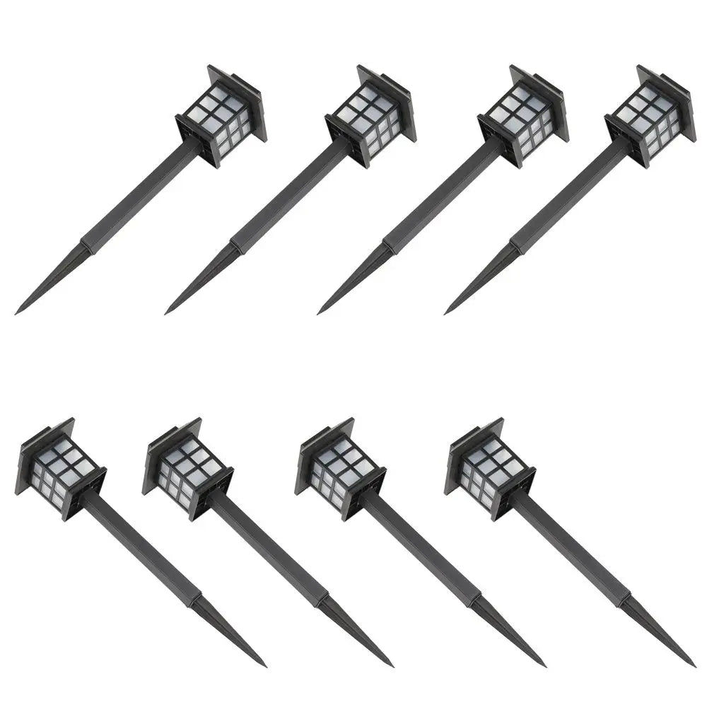8-Pack Solar Lantern Path Lights
