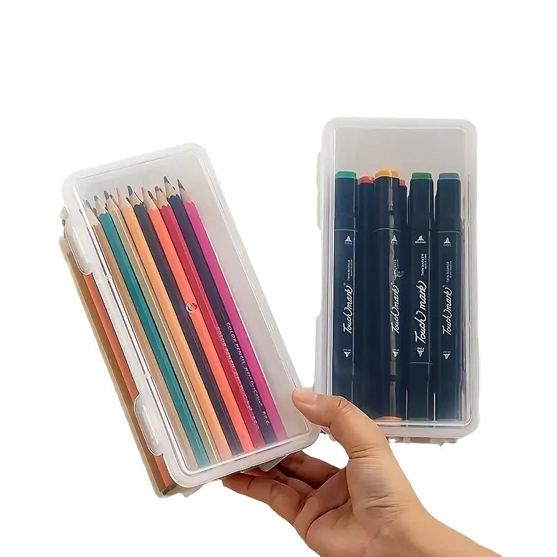 Transparent Storage Boxes with Lids, 4-Pack