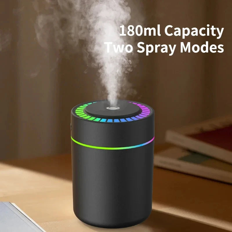 180ML Mini USB Aroma Humidifier for Car & Bedroom