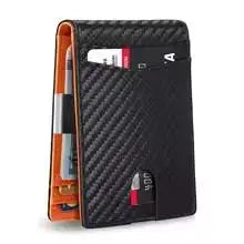 Men's Carbon Fiber RFID Bifold Wallet