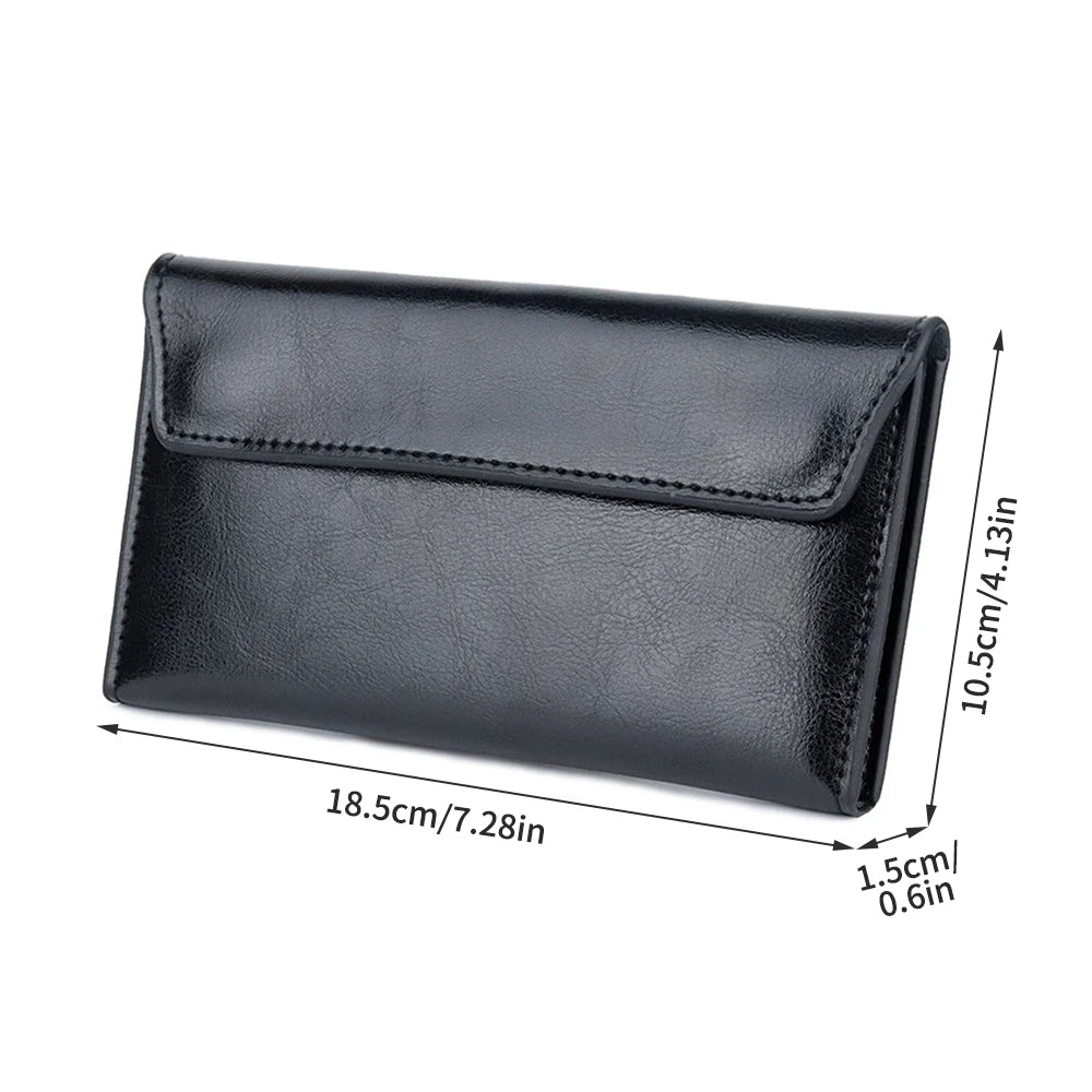 Women's Ultra-Thin Leather Long Wallet