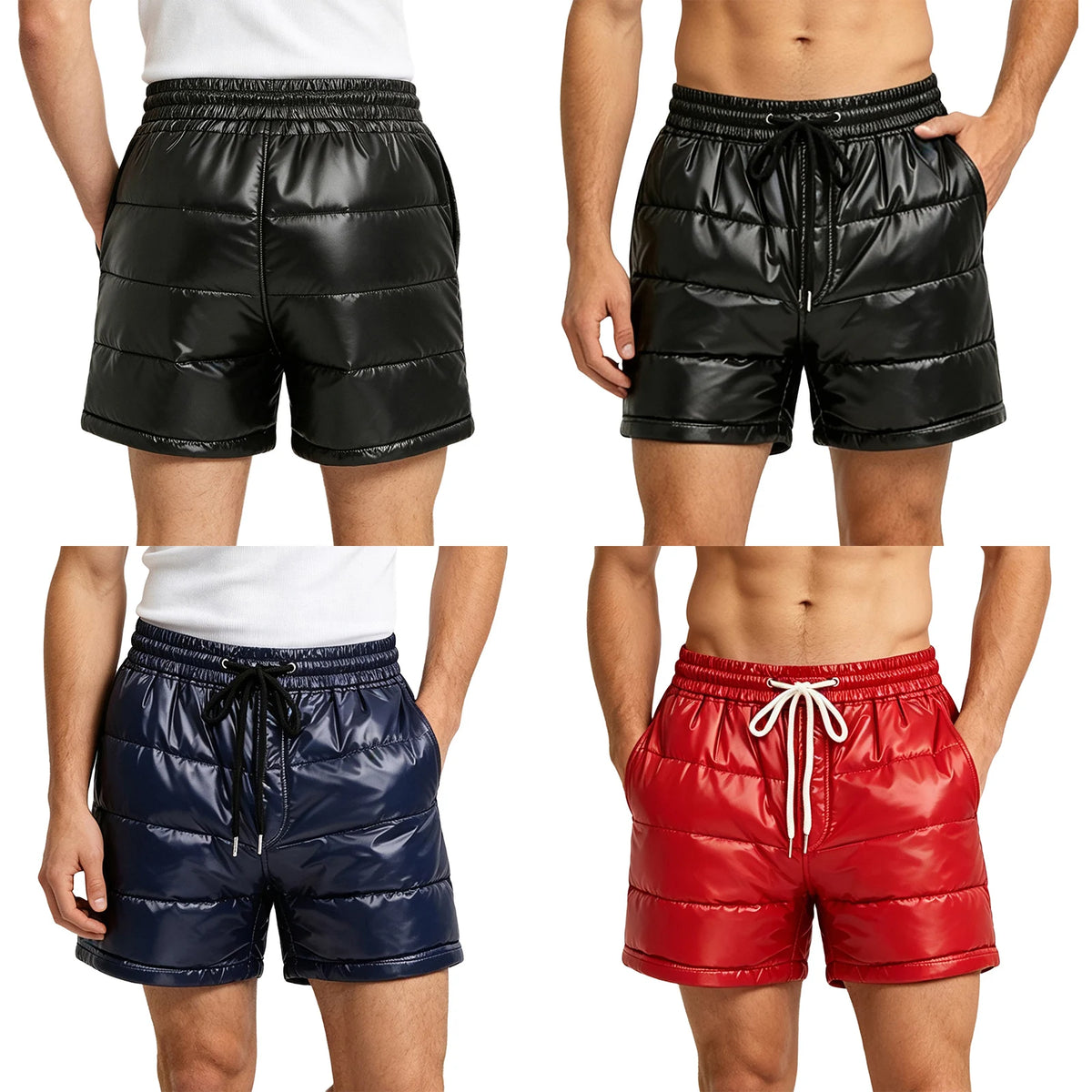 Men's Warm Puffer Padded Boxer Shorts – Waterproof