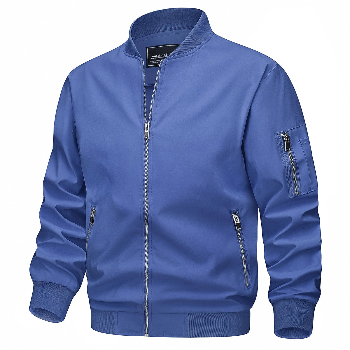 Men's Lightweight Daily Jacket – Windproof, Zip Pockets