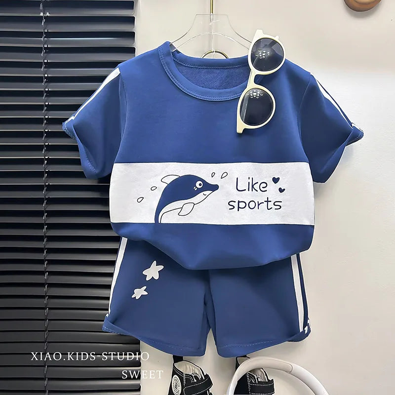 2-teiliges Set für Kinder: T-Shirt & Shorts – Kurzarm