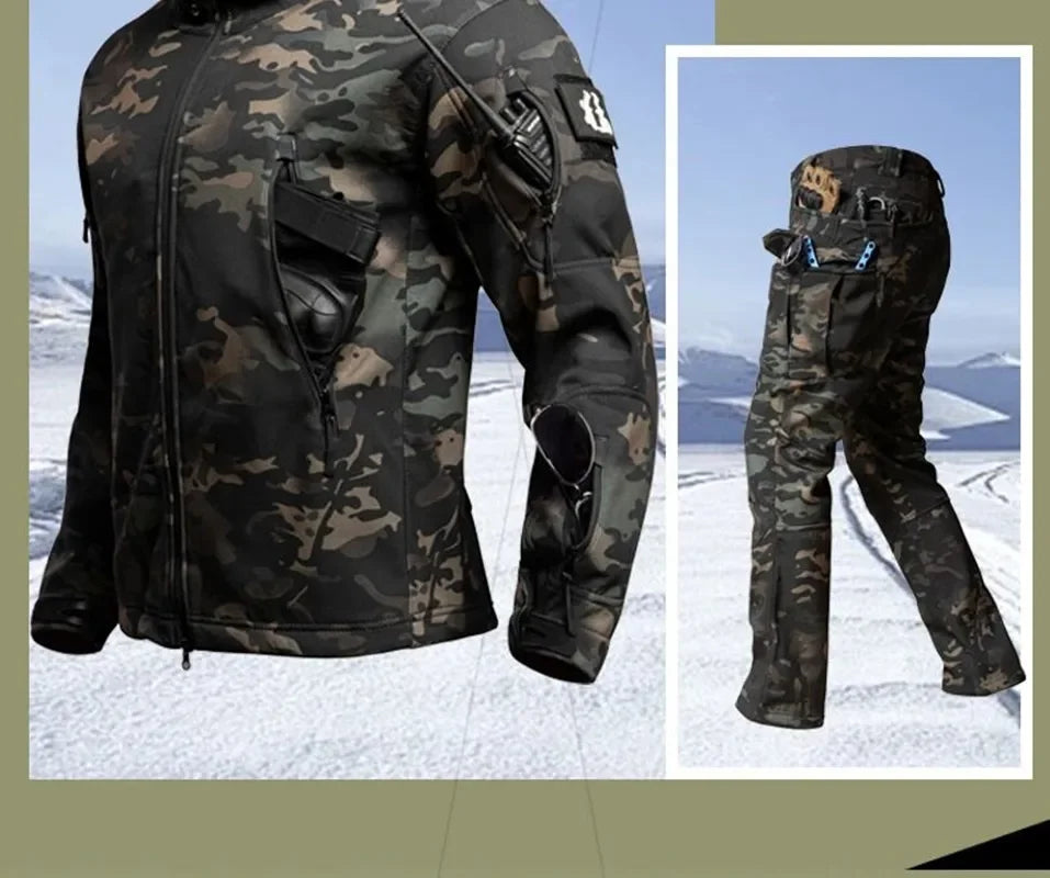 Winter Soft Shell Jacket – Windproof, Waterproof