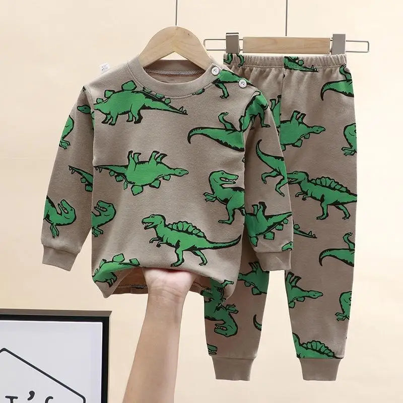 Toddler Cartoon Print Pajama Set – Long Sleeve