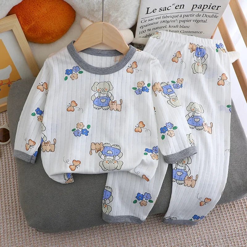 Baby Boys' Long Sleeve Pajama Set – Lightweight