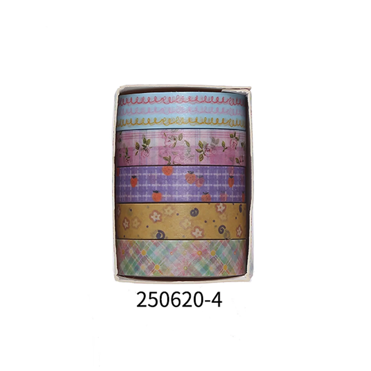 Romantic Flower Washi Tape (5 Rolls)