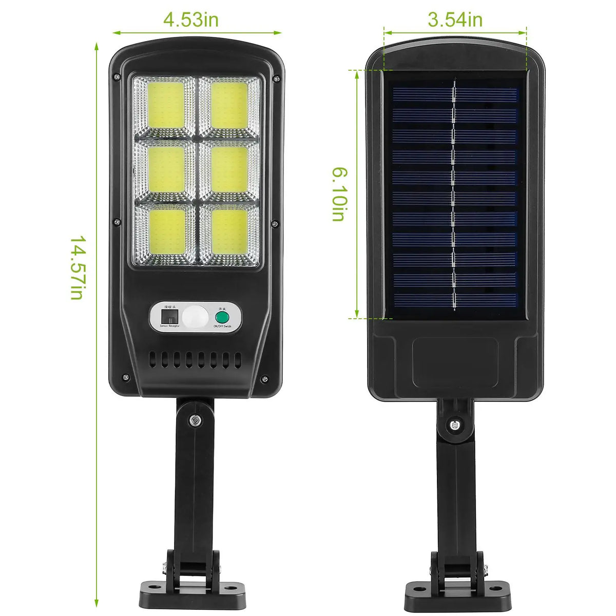 Solar Motion-Sensor Wall Light — 100 LED
