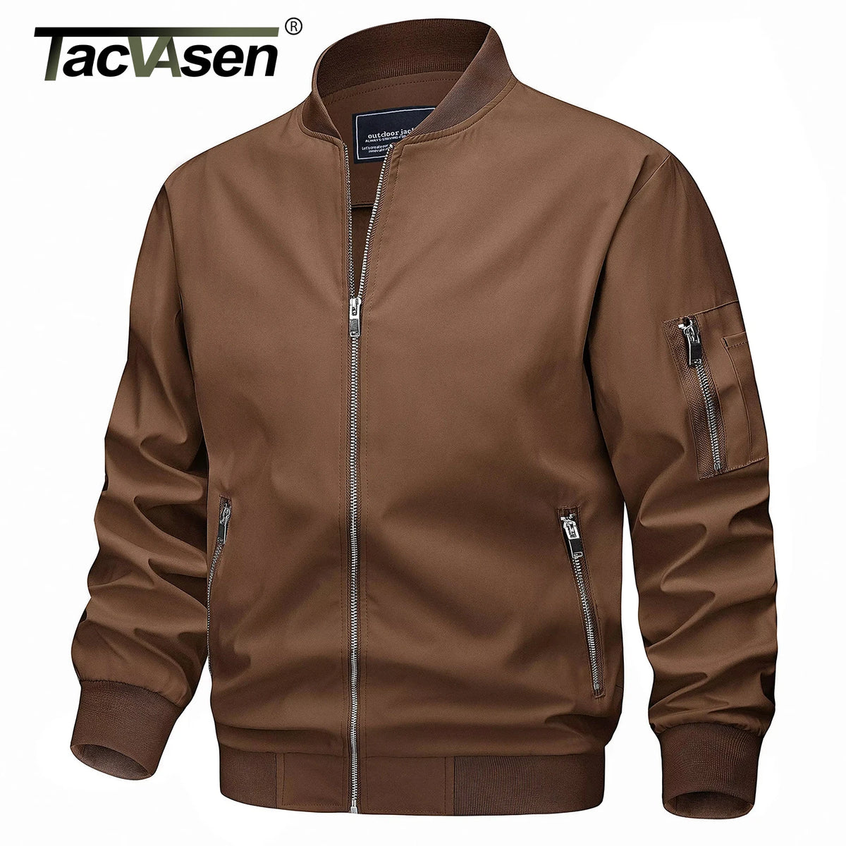 Men's Lightweight Daily Jacket – Windproof, Zip Pockets