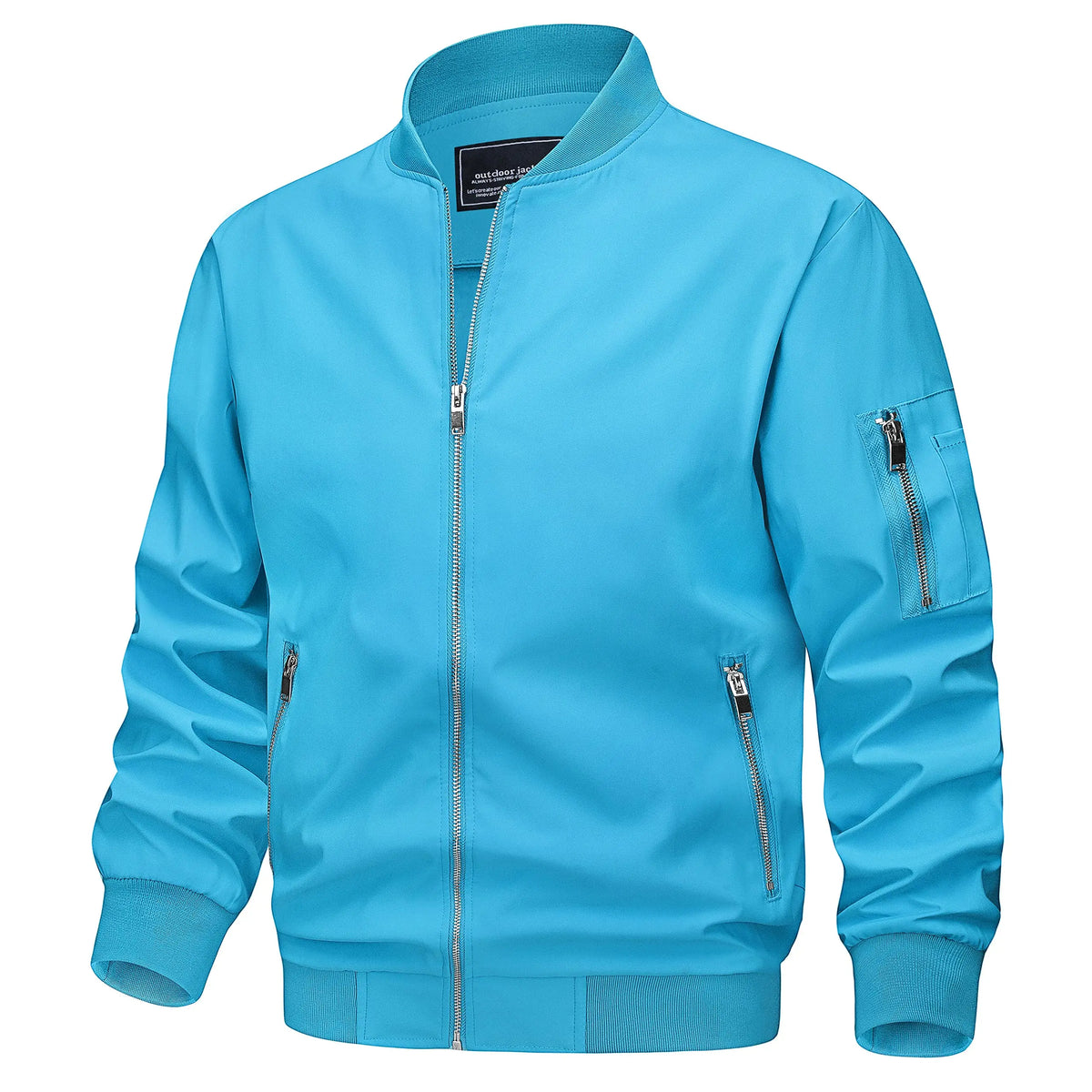 Men's Lightweight Daily Jacket – Windproof, Zip Pockets